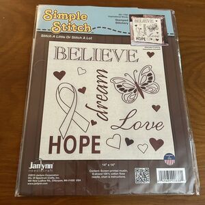 Janlynn Simple Stitches 021-1789 Inspirational Words